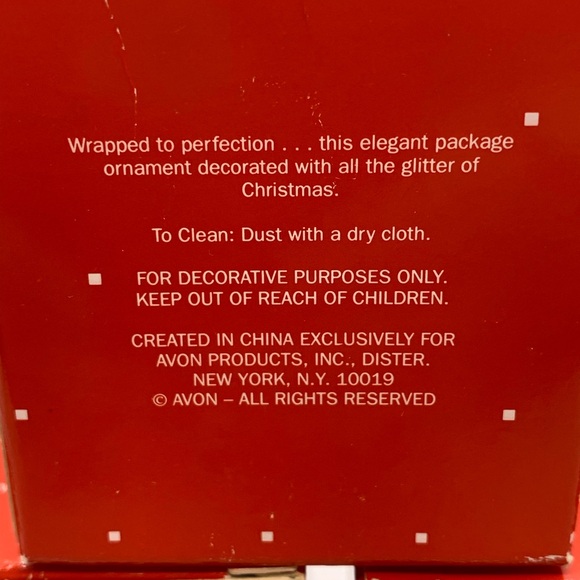 Vintage AVON Set of 3 All Wrapped Up For Christmas Ornaments & Original Boxes - Picture 7 of 7